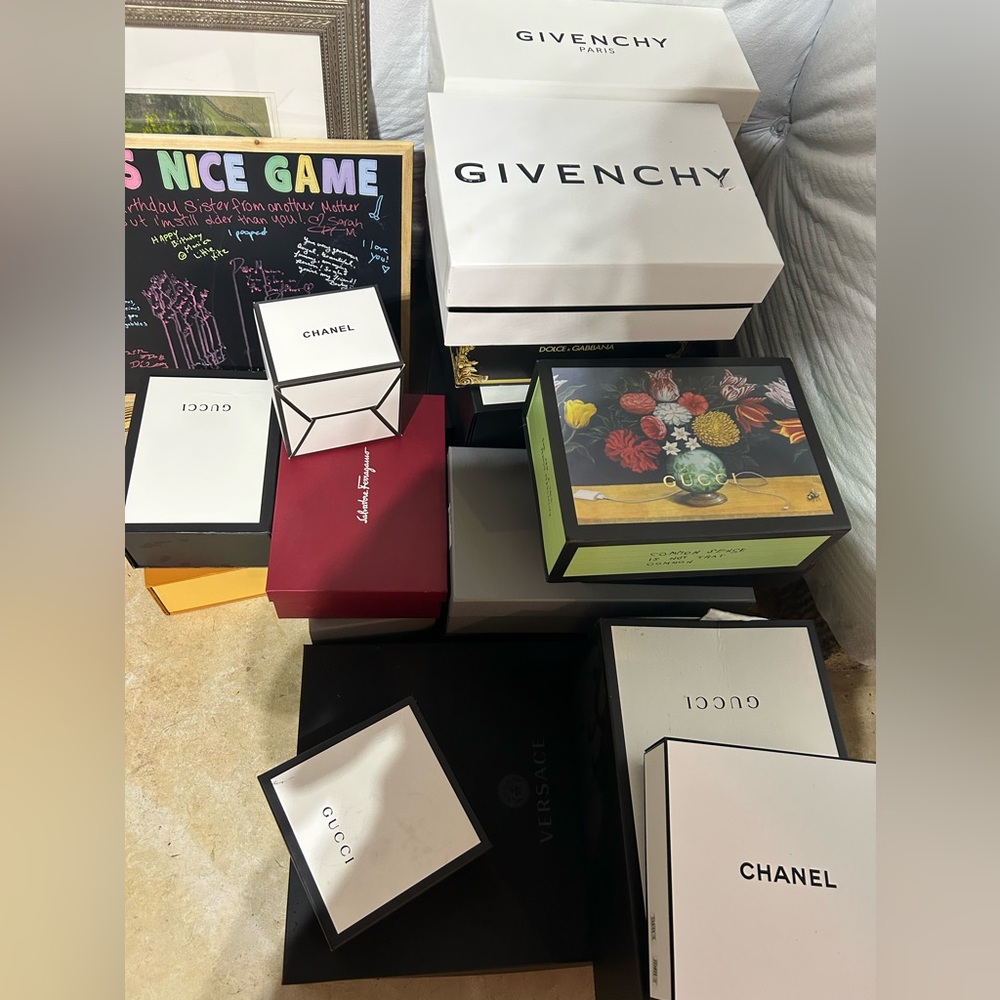 Designer empty boxes